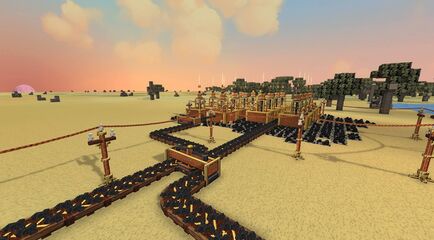 Belts and drills on the steppe